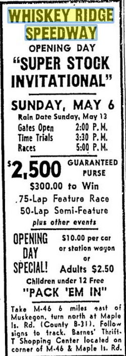 Whiskey Ridge Raceway (Whiskey Ridge Speedway, Whisky Ridge) - May 1973